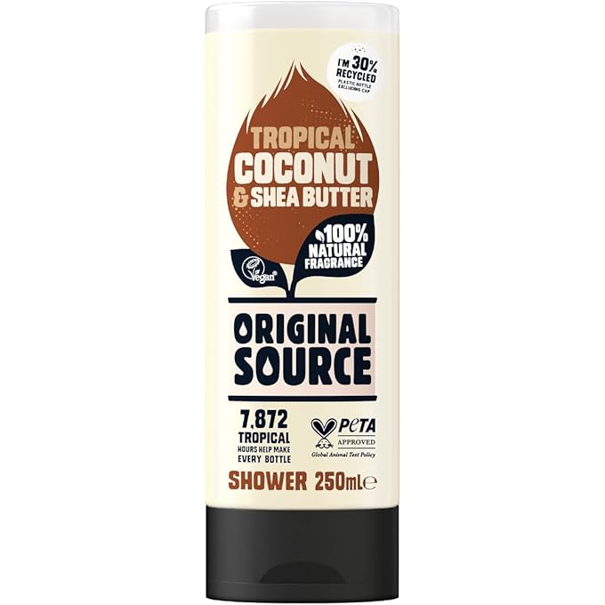 Imperial Leather Original Source Shower Gel, Tropical Coconut & Shea Butter, 250ml